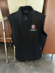 Andretti Indycar Race J325 Mens XL Sleeveless Soft Shell Full Zip Vest Black - Picture 1 of 6