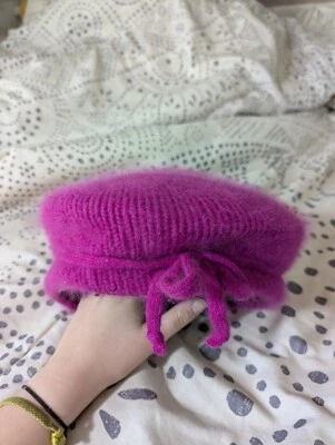 Vintage Pink Made In Italy Maison Blanche Beret/Cap/Hat   All Wool  - Image 1 of 4