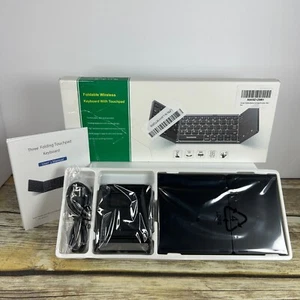 Samsers Foldable Bluetooth Wireless Keyboard With Touchpad - Picture 1 of 13