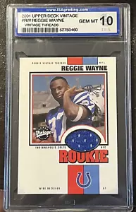 2001 Reggie Wayne Oberdeck Vintage Vintage Gewinde RC ISA 10 - Bild 1 von 4