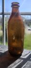 Vintage 1940s Brown Quart Size Milk Bottle. Perfect Condition!!