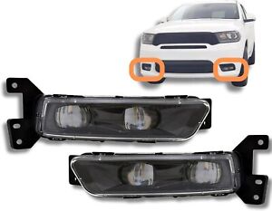For Dodge 2014-2020 Durango LED Fog Lights  Pair Set With Bulb Black Left&Right