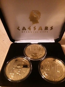 Caesars Casino Atlantic City Casino Elvis Presley 20th Anniversary Coin Set 1999 - Picture 1 of 6