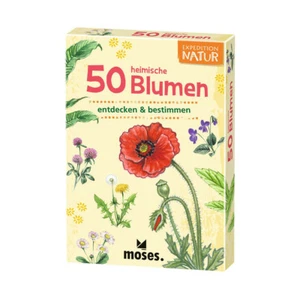 Juego de cartas MOSES - Expedición Naturaleza - 50 flores autóctonas juego de mesa - Imagen 1 de 3