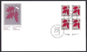 Canada # 720 LRpb " RED OAK TREE " Brand New 1978 Block Issue - Picture 1 of 2