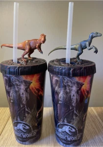 2015 Jurassic World Park Blue & T-Rex Promotional Promo Collector Cup Raptor - Picture 1 of 3