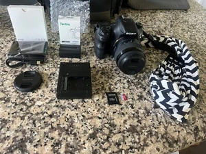 Sony Alpha SLT-A58 20.4MP Digital SLR Camera - Black (Kit w/ DT SAM II... - Picture 1 of 10