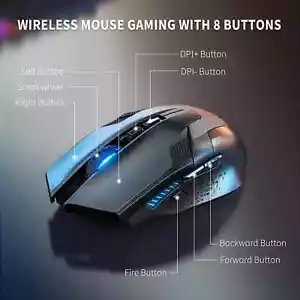 TeckNet Wireless Cordless Mouse USB Optical Scroll 2.4GHz For PC Laptop Computer - Picture 1 of 11