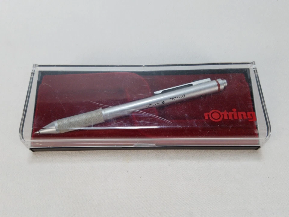 Rotring Trio Kugelschreiber Silberschaft. Blau, Rot und 0,5 Druckbleistift. Rändelgriff - Bild 1 von 4