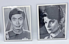 Kristie Alley & George Takei Star Trek Photo  8"x10" Black and White Lot Of 2