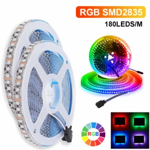 12V RGB LED Strip Waterproof Lights Flexible Tape Self Adhesive Band Lighting 5M - Picture 1 of 12