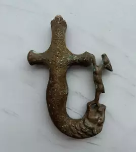 SPADA VINTAGE SHAMSHIR MANICO OTTONE MANICO LEONE CACCIA CERVO - Foto 1 di 11