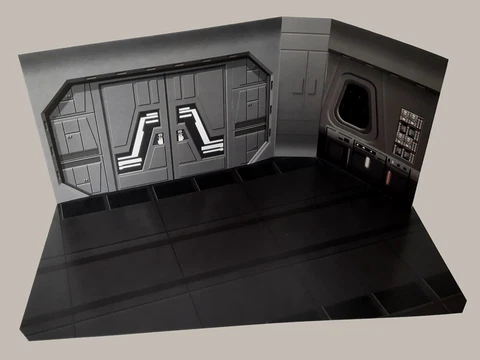 Star Destroyer Hallway Custom Playset Backdrop Star Wars TVC Hasbro Kenner Cover