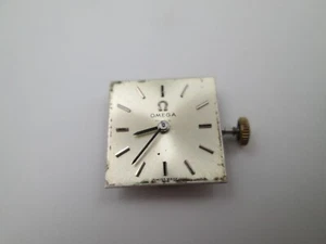 Máquina y esfera Omega mujer. Cuerda manual. Calibre 484. Dial gris. Suiza. 1970 - Imagen 1 de 6