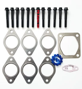 Exhaust manifold Gaskets with Bolts  for Cummins 6CT replaces # 3932063/3929012 - Picture 1 of 4
