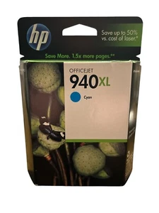 Cartucho de tinta cian original HP 940XL C4907AN nuevo sellado caducado - Imagen 1 de 1