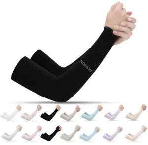 Cooling Sports Sleeve UV Sun Protection Compression Arm Sleeves Tattoo Cover Up - Picture 1 of 23