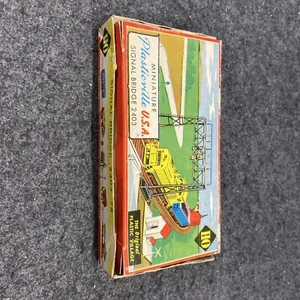 Vintage Plasticville Signal Bridge #2403 HO Scale With Box. Used (PV091324-02) - Picture 1 of 11