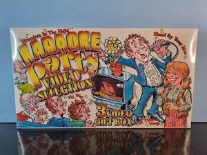 Karaoke Party Video Selection 3 Video Gift Box VHS PAL UK Box Set 2000 Sealed - Foto 1 di 13
