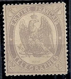 1868 FRANCIA FRANCOBOLLI TELEGRAFICI 2 F SENZA GOMMA - FR093 - Picture 1 of 1