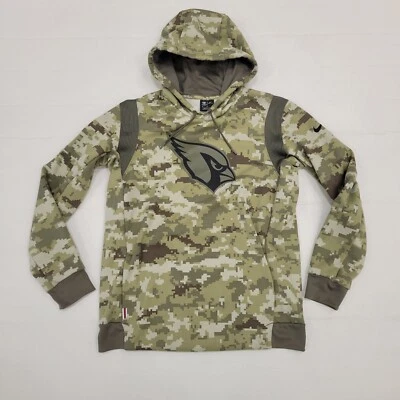 Sudadera con capucha Nike AZ CARDINALS NFL ON FIELD Salute To Service verde camuflaje digital talla M Foto 1 de 4