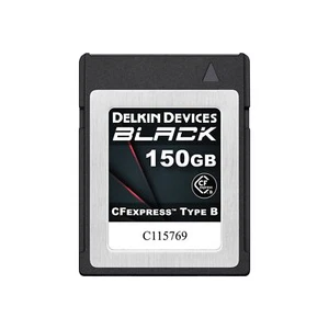 Delkin Devices BLACK CFexpress Type B Memory Card, up to 1725MB/s Read, 1530M... - Picture 1 of 3