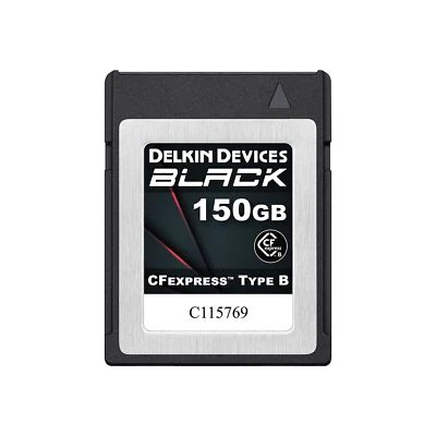 Delkin Devices BLACK CFexpress Type B Memory Card, up to 1725MB/s Read, 1530M... - Image 1 of 3