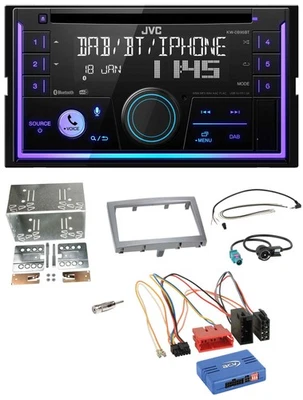 JVC Lenkrad USB 2DIN DAB Bluetooth CD Autoradio für Porsche Boxster 2004-2009 - Bild 1 von 4