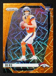 🌟 BO NIX - 2024 Panini Prizm Orange Lazer RC #309 - Broncos Color Match - Imagen 1 de 2