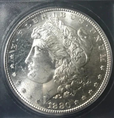 1880 s morgan silver dollar MS-65 ! - Image 1 of 4