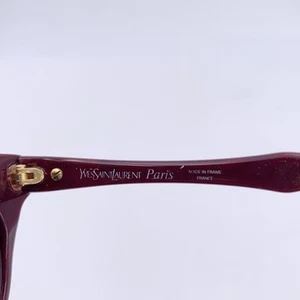 Occhiali da sole vintage Yves Saint Laurent Procris bordeaux 52/19 140 mm - Picture 1 of 6