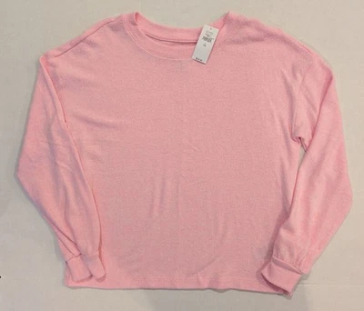 Camisa Top Gap Girls Rosa Claro Tejida Talla 10 Grande Nueva Con Etiquetas ¡Tan Suave! Foto 1 de 3