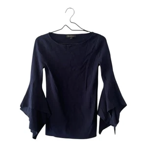 Banana Republic dunkelblaues Oberteil mit ausgestellten Ärmeln Damengröße Small Bluse - Bild 1 von 8