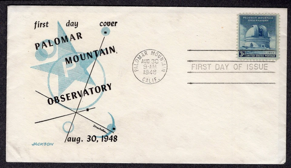 1948  Palomar Observatory Dedication (Scott 966) - Jackson  FDC TD755 - Image 1 of 1