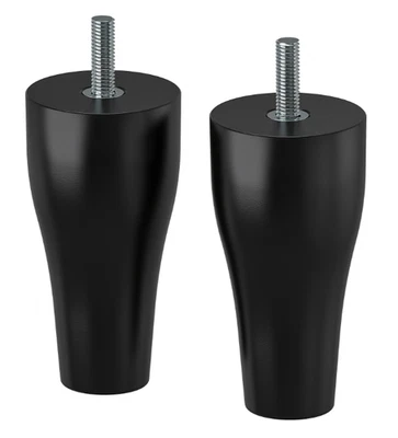 Упаковка из 2 ножек IKEA KABBARP для гардероба настольного шкафа BESTA, черные, 4 дюйма (10 см) - Изображение 1 из 4