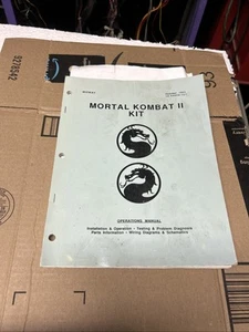 original Factory Mortal Kombat Two 2 Kit Arcade Video game manual - Picture 1 of 9