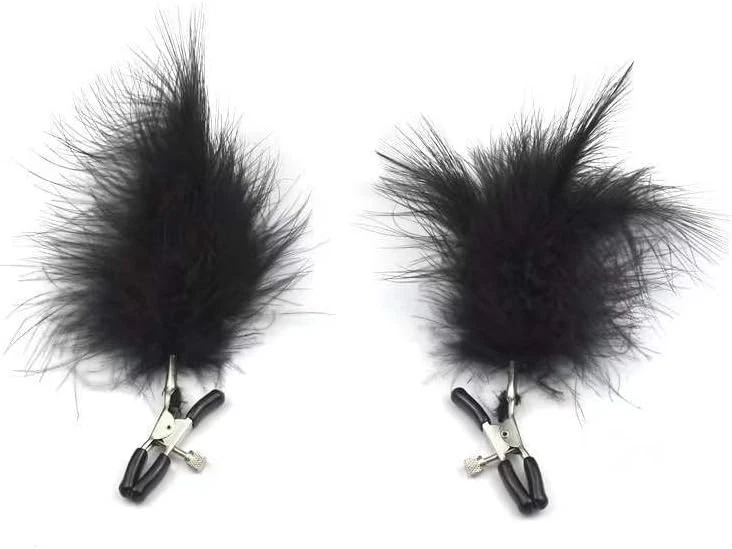 Abrazaderas para pezones con plumas Sexo y travesuras Foto 1 de 1