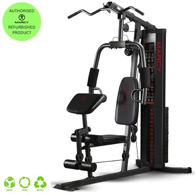 Multi Gym HG3000 68kg Chest Press Leg Ext Lat P/Down Preacher Accessories MARCY - Image 1 of 4