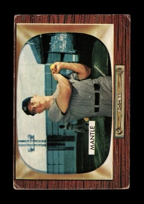 Bowman Set-Break #202 Mickey Mantle 1955 baja calidad (arruga) *GMCARDS* Foto 1 de 2