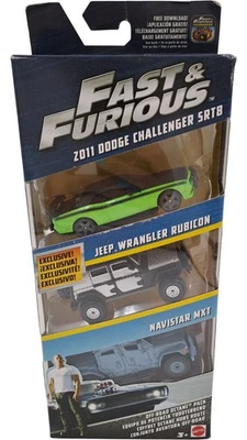 Fast & Furious 2011 Dodge Challenger Jeep Wrangler Navistar Set T2350 KET26 - Image 1 of 4