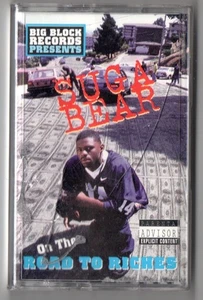 SUGA BEAR Road To Riches SEALED Gangsta Rap G-Funk Tape Guce RBL Posse 1998 - Picture 1 of 3