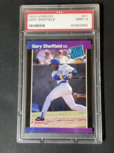 1989 Donruss - Rated Rookie Gary Sheffield #31 (RC) PSA 9 - Bild 1 von 2