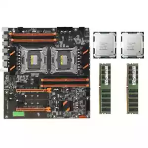 Placa madre X99 ATX + 2x Intel Xeon E5-2680 V4 CPU + 2x 32GB DDR4 2133P ECC RAM - Imagen 1 de 9