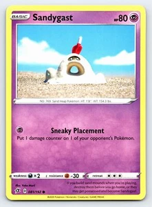 Tarjeta Pokémon Sandygast 081/192 Common Rebel Clash - Casi Nueva - Imagen 1 de 5