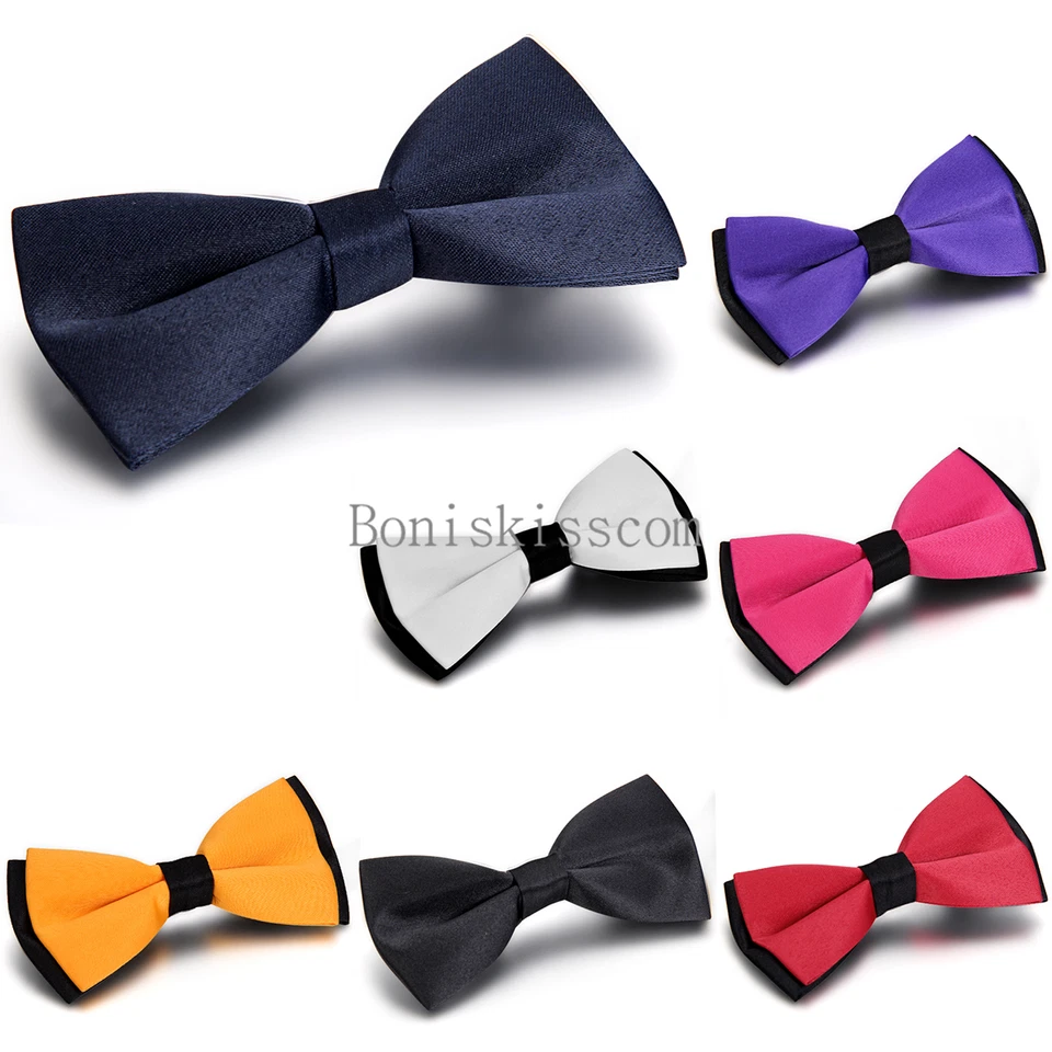 Men Classic England Wedding Bowtie Necktie Bow Tie Novelty Tuxedo Adjustable - Image 1 of 1