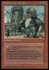 4x Dwarven Lieutenant Fallen Empires MtG Magic Red Uncommon 4 x4 Card Cards