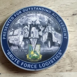 Vintage presented for outstanding achievement brute force logistic token - Picture 1 of 15