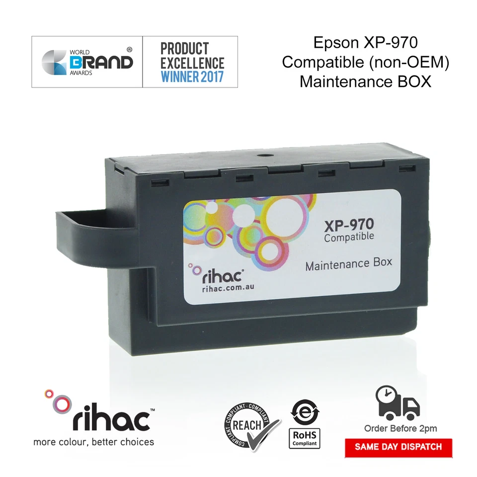  Rihac Maintenance Box for Epson Expression XP-970 waste ink tank XP970 - Image 1 of 1
