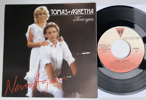 TOMAS & AGNETHA Never Again 1982 SPAIN ORG 7" Abba 45 MINTY! Polar Music - Picture 1 of 2