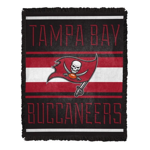 Northwest NFL Tampa Bay Buccaneers Nose Tackle Woven Jacquard Throw Blanket Cover